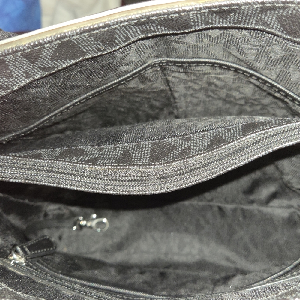 Michael Kors Black Tote Bag with Signature Charm - Picture 6 of 12